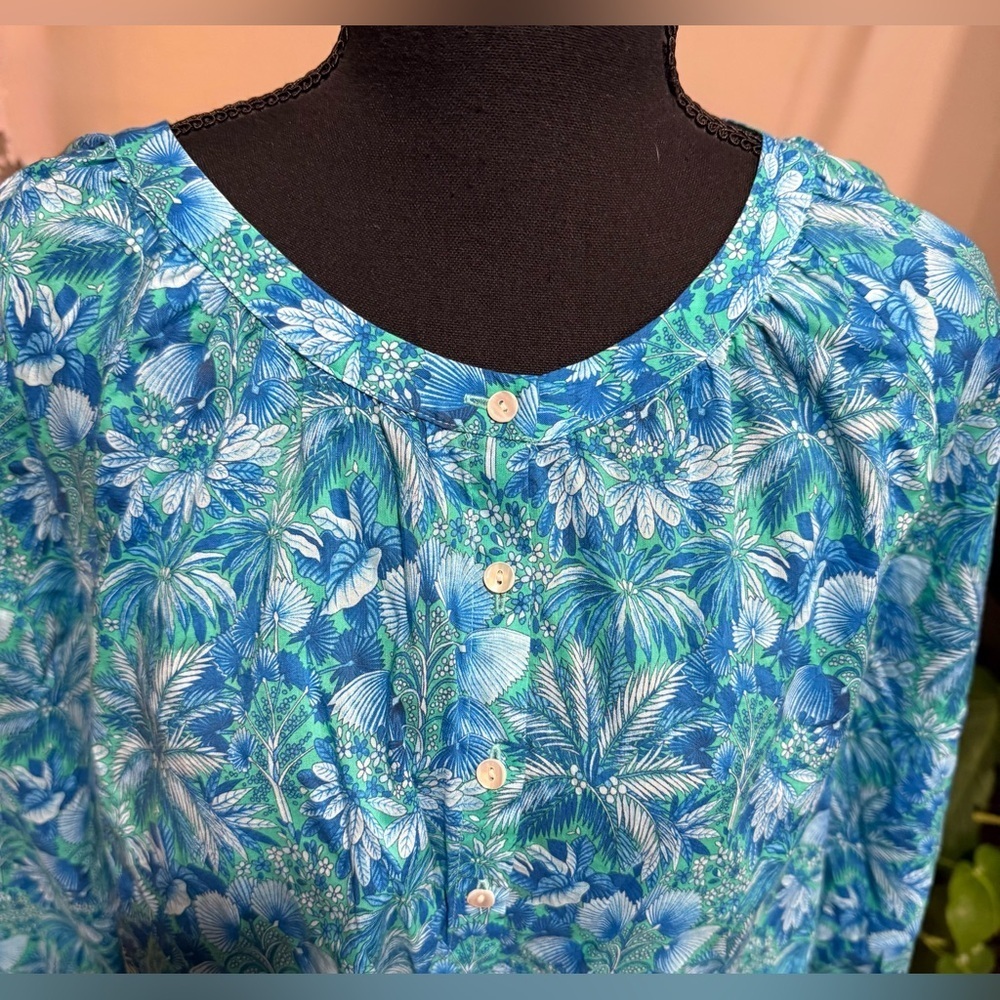 Tommy Bahama Floral Button Down Blouse - Picture 6 of 11